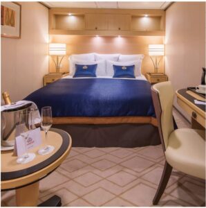 Britannia Inside staterooms, ブリタニア・クラブスタンダードルーム, 日本は着クルーズ旅行